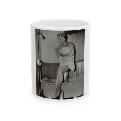 Kim Novak #193 (Vintage Female Icon) White Coffee Mug-11oz-Go Mug Yourself