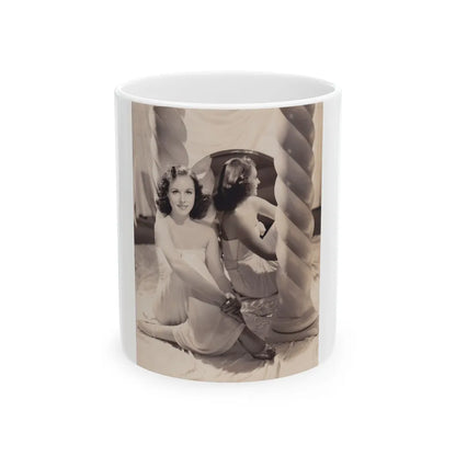 Paulette Goddard #187 (Vintage Female Icon) White Coffee Mug-11oz-Go Mug Yourself