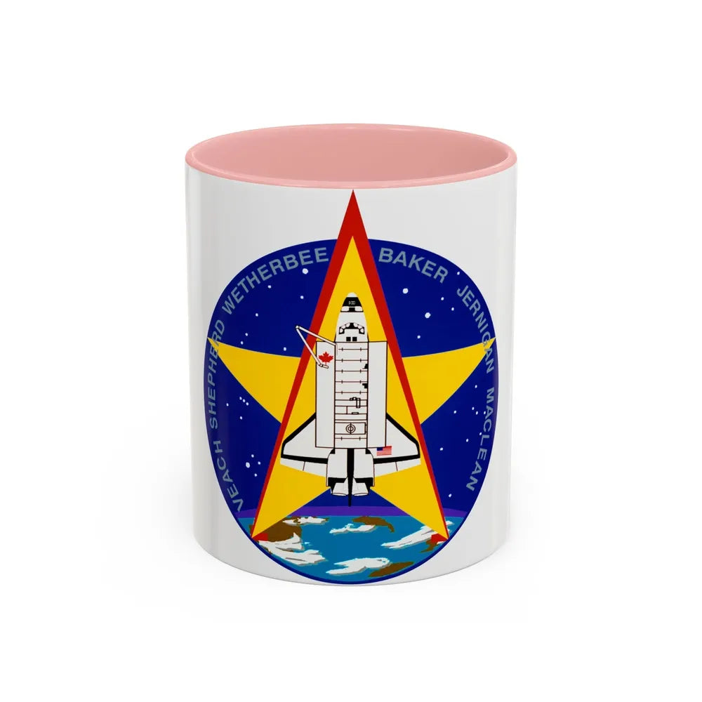 STS 52 (NASA) Accent Coffee Mug-11oz-Pink-Go Mug Yourself