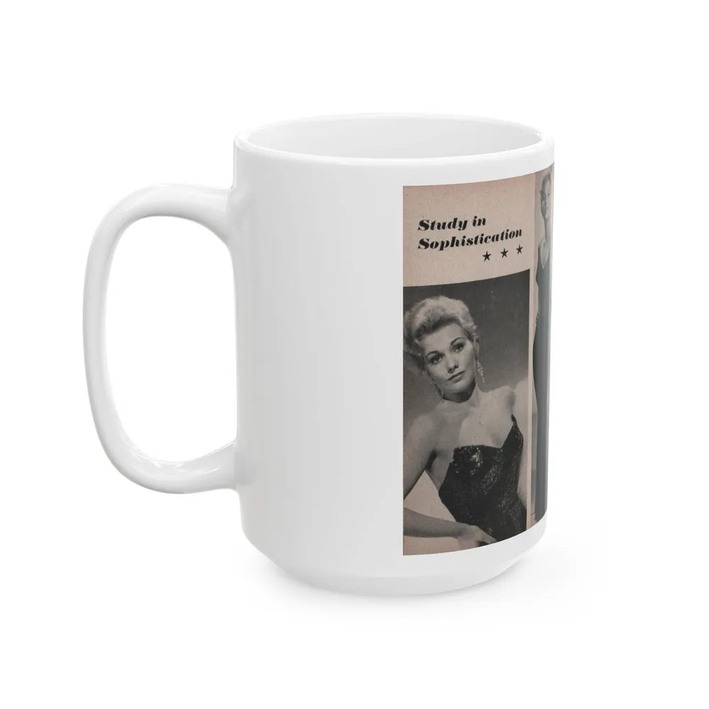 Kim Novak #154 - Scanned Mag. 66 Photos (Vintage Female Icon) White Coffee Mug-Go Mug Yourself