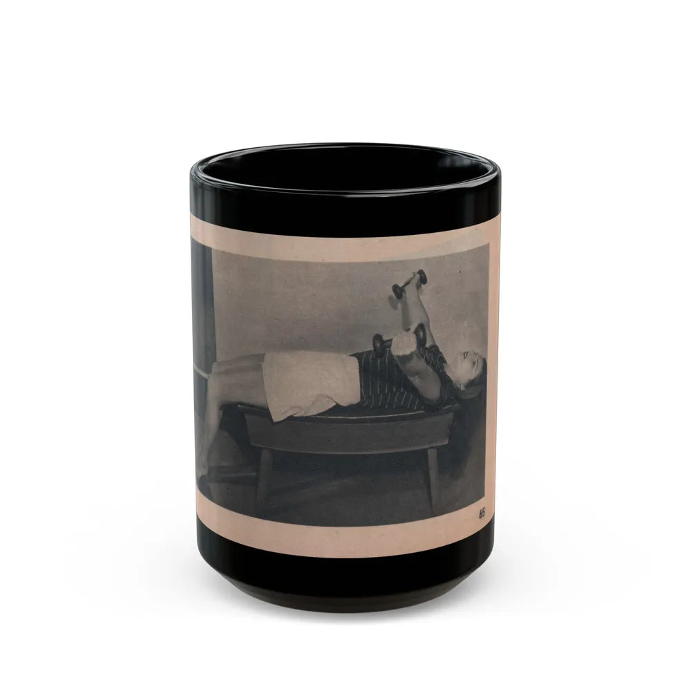 Cathy Downs #54 - Magazine Page Photo Clipping (Vintage Female Icon) Black Coffee Mug-15oz-Go Mug Yourself