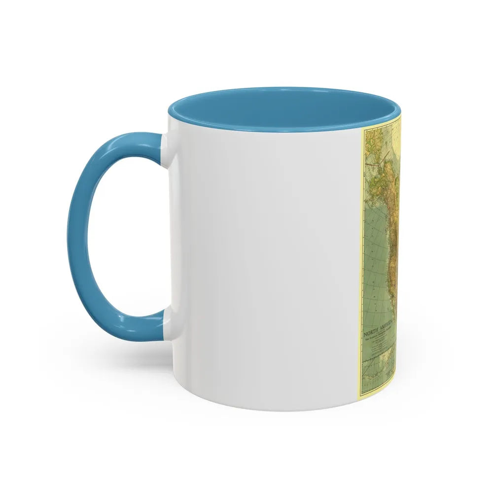 North America (1924) (Map) Accent Coffee Mug-Go Mug Yourself