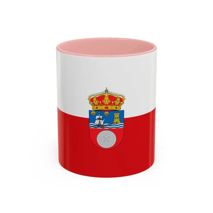 Flag of Cantabria Spain - Accent Coffee Mug-11oz-Pink-Go Mug Yourself