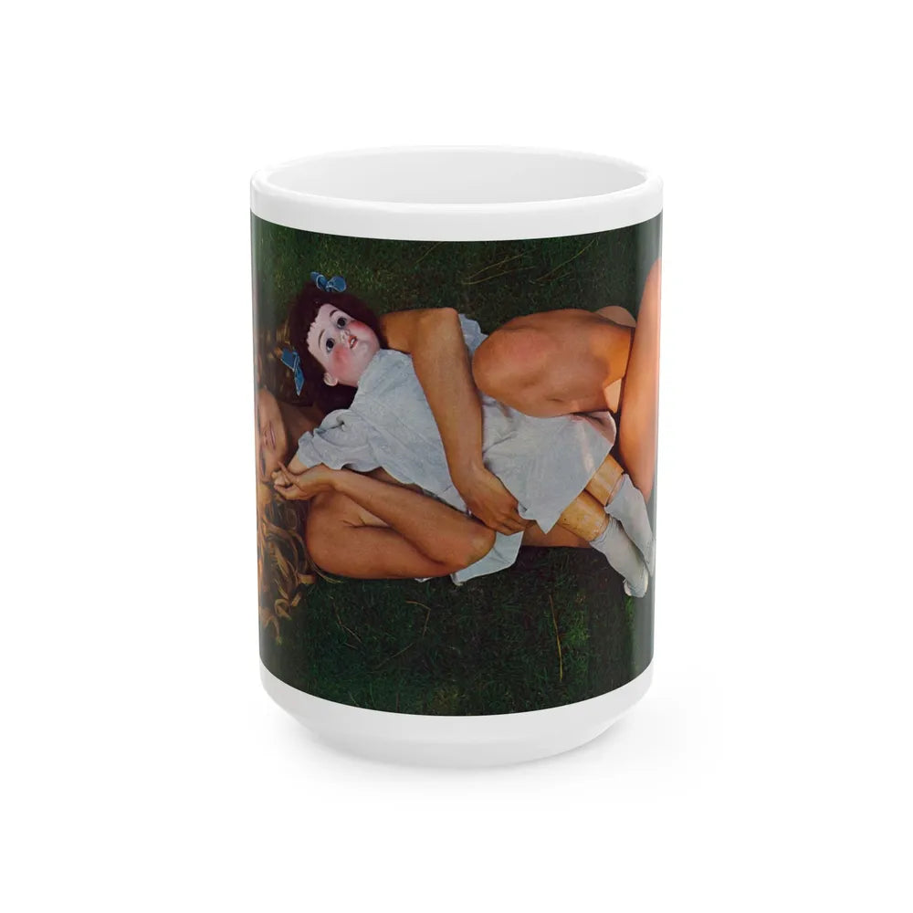 Pamela Tiffin #177 - Playboy February '69 Centerfold Photo (Vintage Female Icon) White Coffee Mug-15oz-Go Mug Yourself