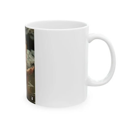 Dawn Richard #107 - Dawn on 2.5x3.5 Playboy Collector Card (Vintage Female Icon) White Coffee Mug-Go Mug Yourself