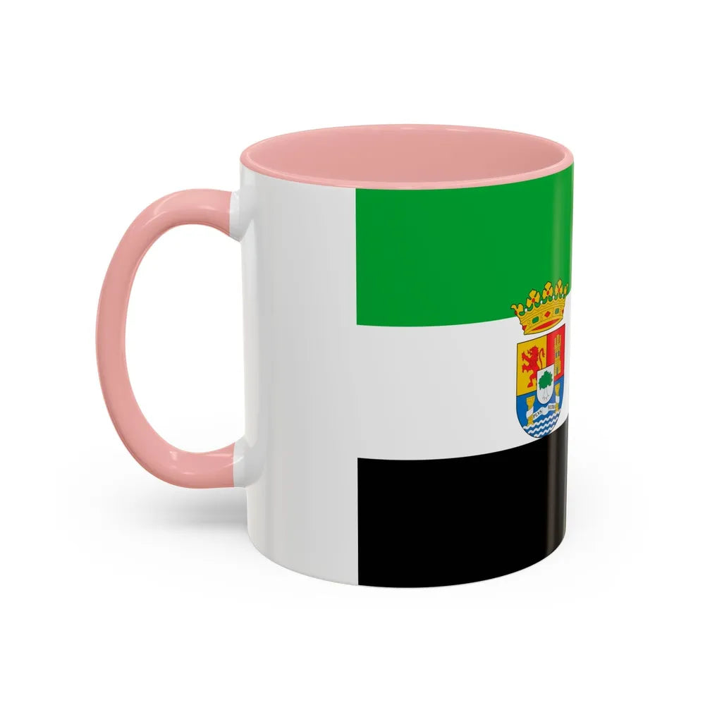 Flag of Extremadura Spain - Accent Coffee Mug-Go Mug Yourself