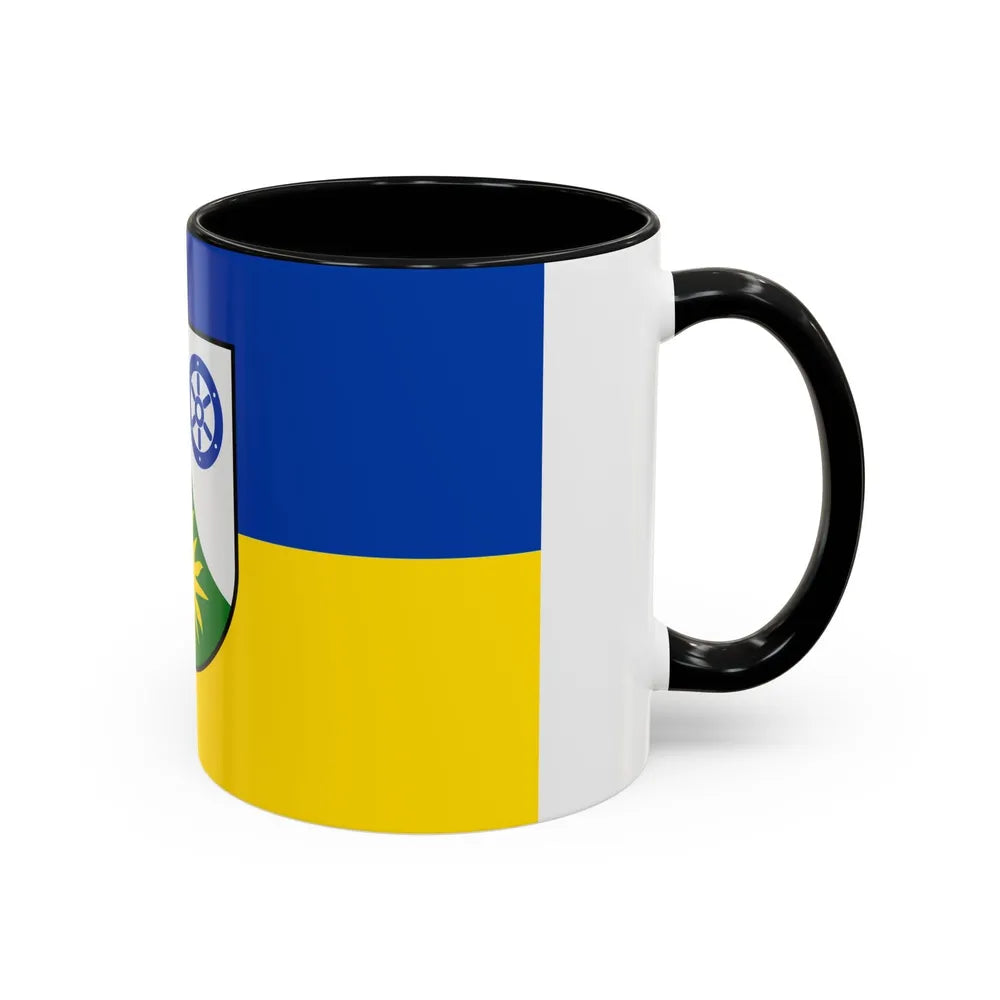 Flag of Donnersbergkreis Germany - Accent Coffee Mug-Go Mug Yourself