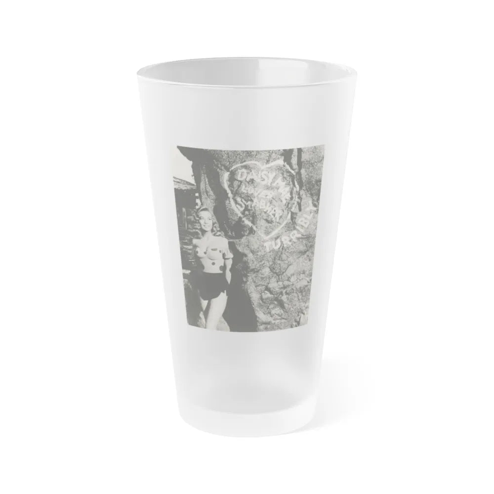 Leslie Parrish #230 (Vintage Female Icon) Frosted Pint 16oz-16oz-Frosted-Go Mug Yourself