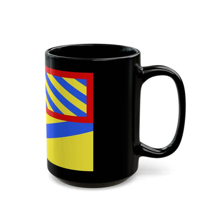 Flag of Yonne France 2 - Black Coffee Mug-Go Mug Yourself