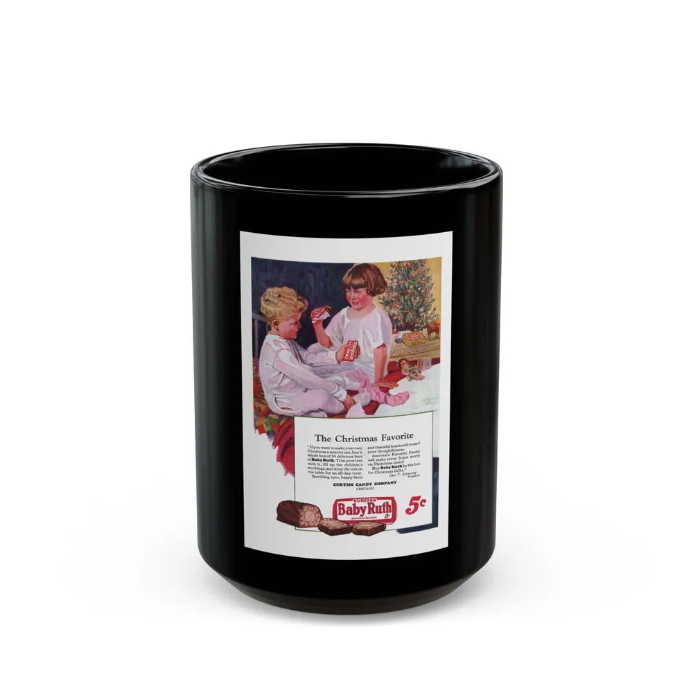 Baby Ruth ad, Adventure magazine, December 8, 1926 - Black Coffee Mug-15oz-Go Mug Yourself