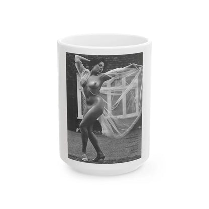 June Palmer #328 - Nude (Vintage Female Icon) White Coffee Mug-15oz-Go Mug Yourself