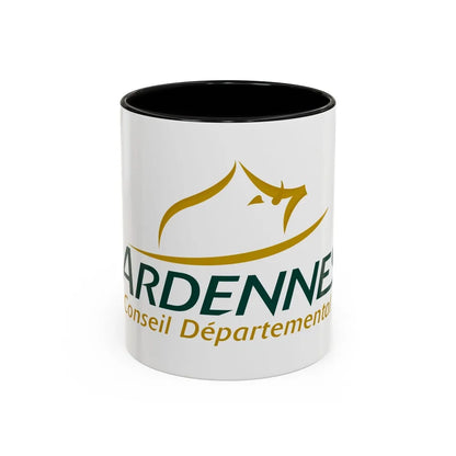 Flag of Ardennes France - Accent Coffee Mug-11oz-Black-Go Mug Yourself