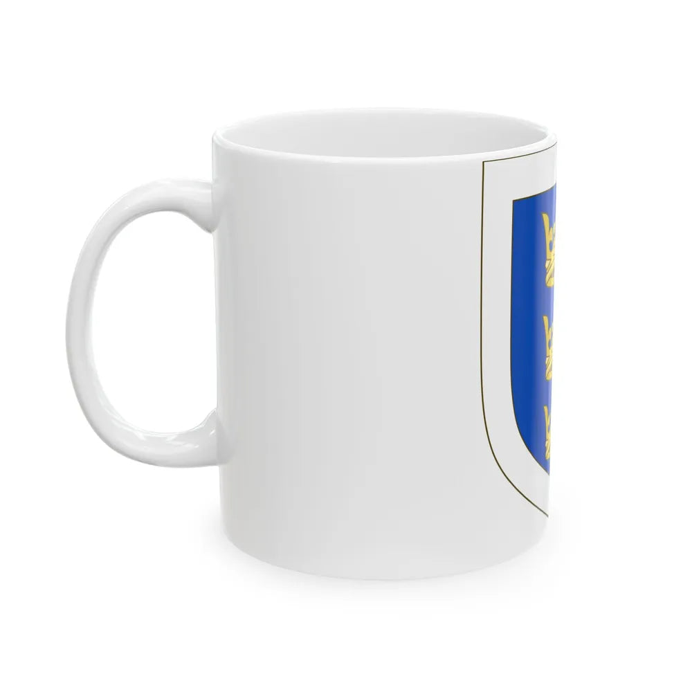 Coat of arms of the Lordship of Ireland - White Coffee Mug-Go Mug Yourself