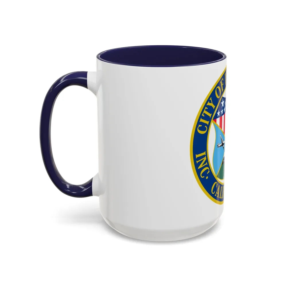 Seal of Inglewood California - Accent Coffee Mug-Go Mug Yourself