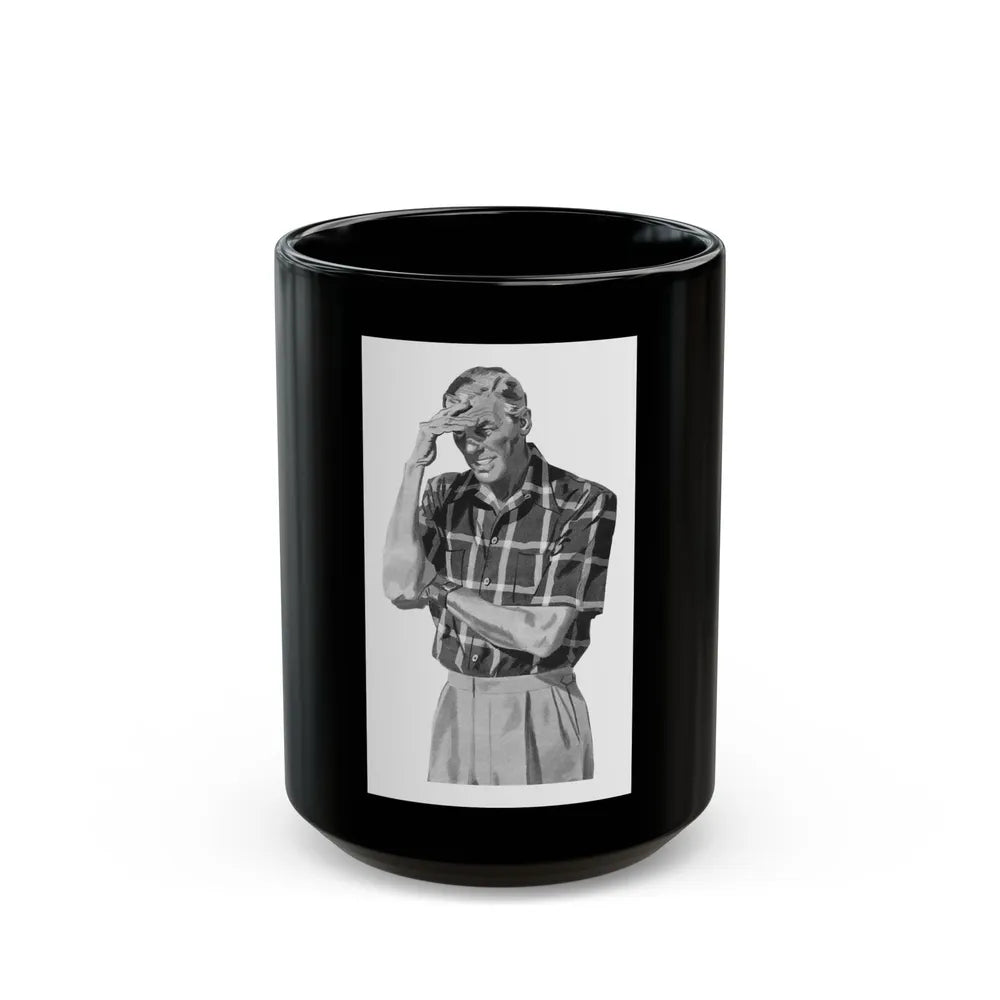 Fashion Illustration, Esquire magazine, 1949 (3) - Black Coffee Mug-15oz-Go Mug Yourself