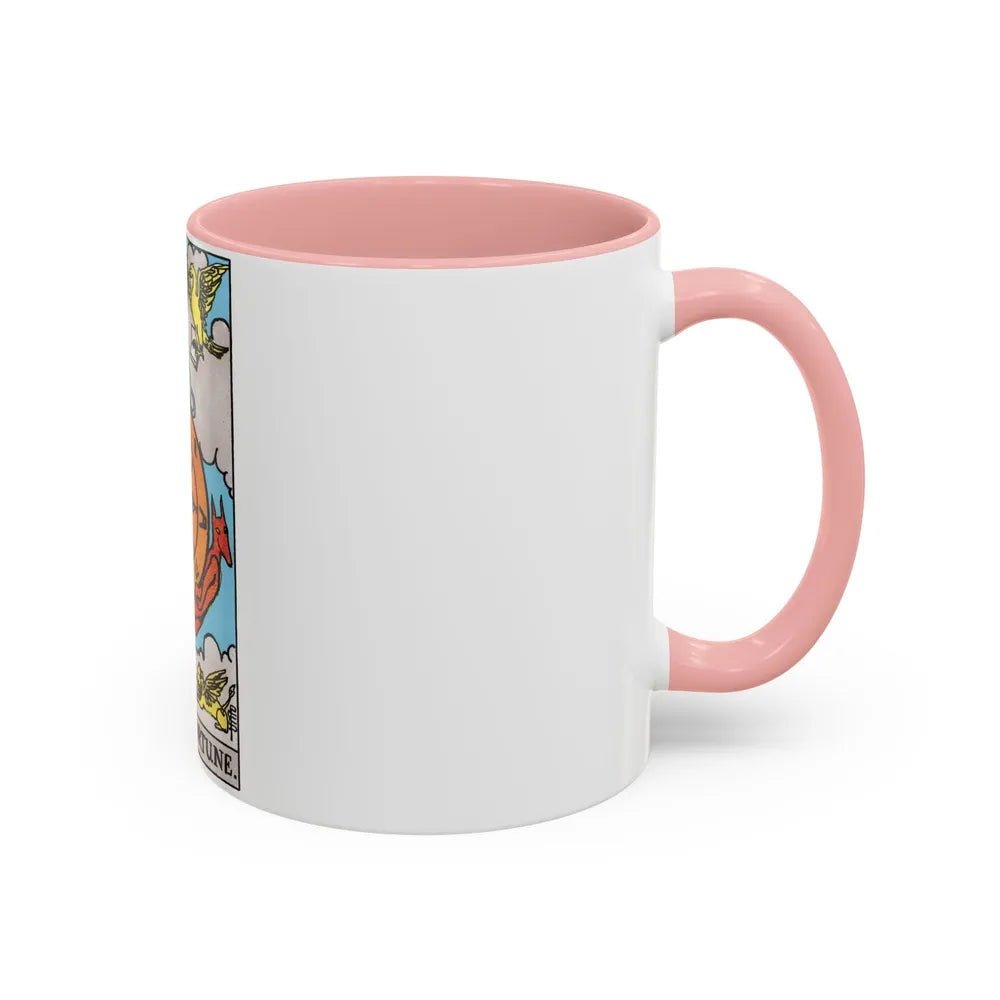 Wheel of Fortune (Tarot Card) Accent Coffee Mug-Go Mug Yourself