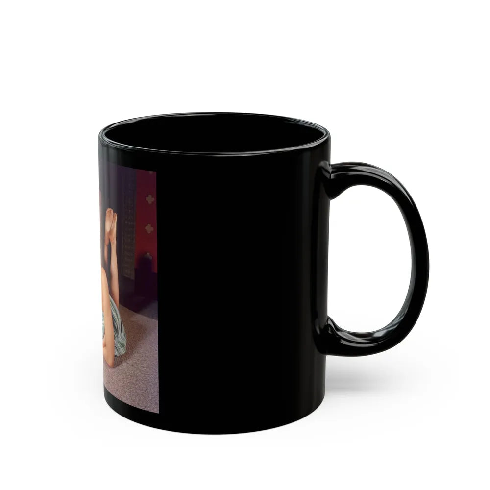 Julie Newmar #419 (Vintage Female Icon) Black Coffee Mug-Go Mug Yourself