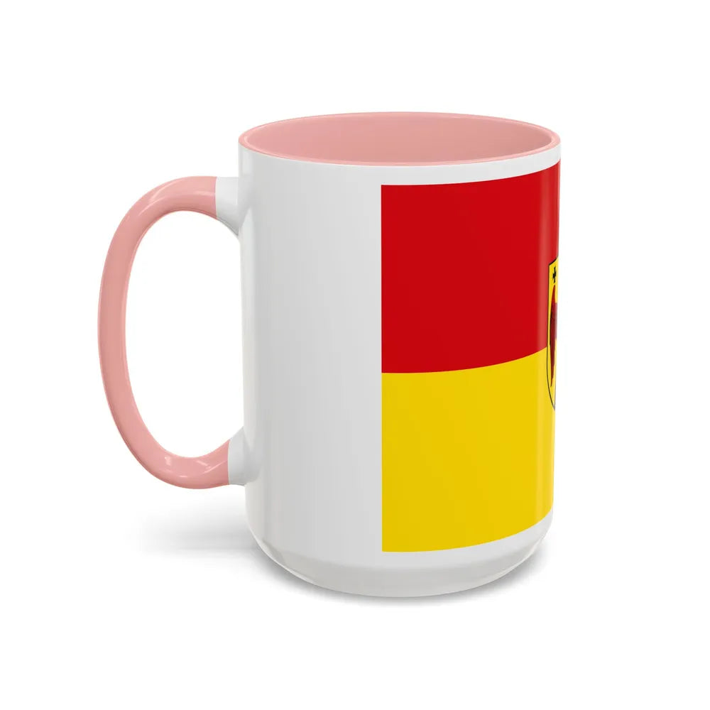 Flag of Burgenland Austria - Accent Coffee Mug-Go Mug Yourself