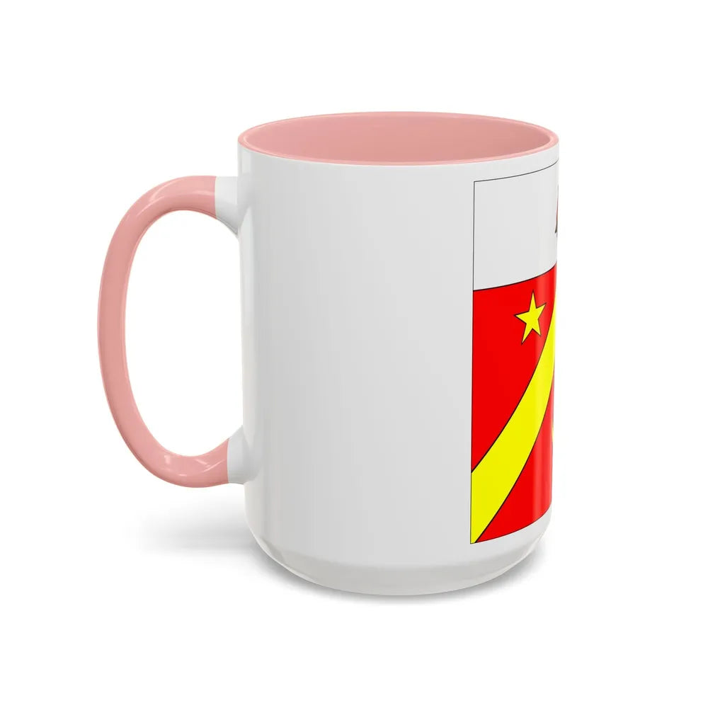 Flag of Autavaux Switzerland - Accent Coffee Mug-Go Mug Yourself