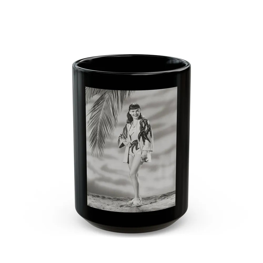 Ella Raines #227 (Vintage Female Icon) Black Coffee Mug-15oz-Go Mug Yourself