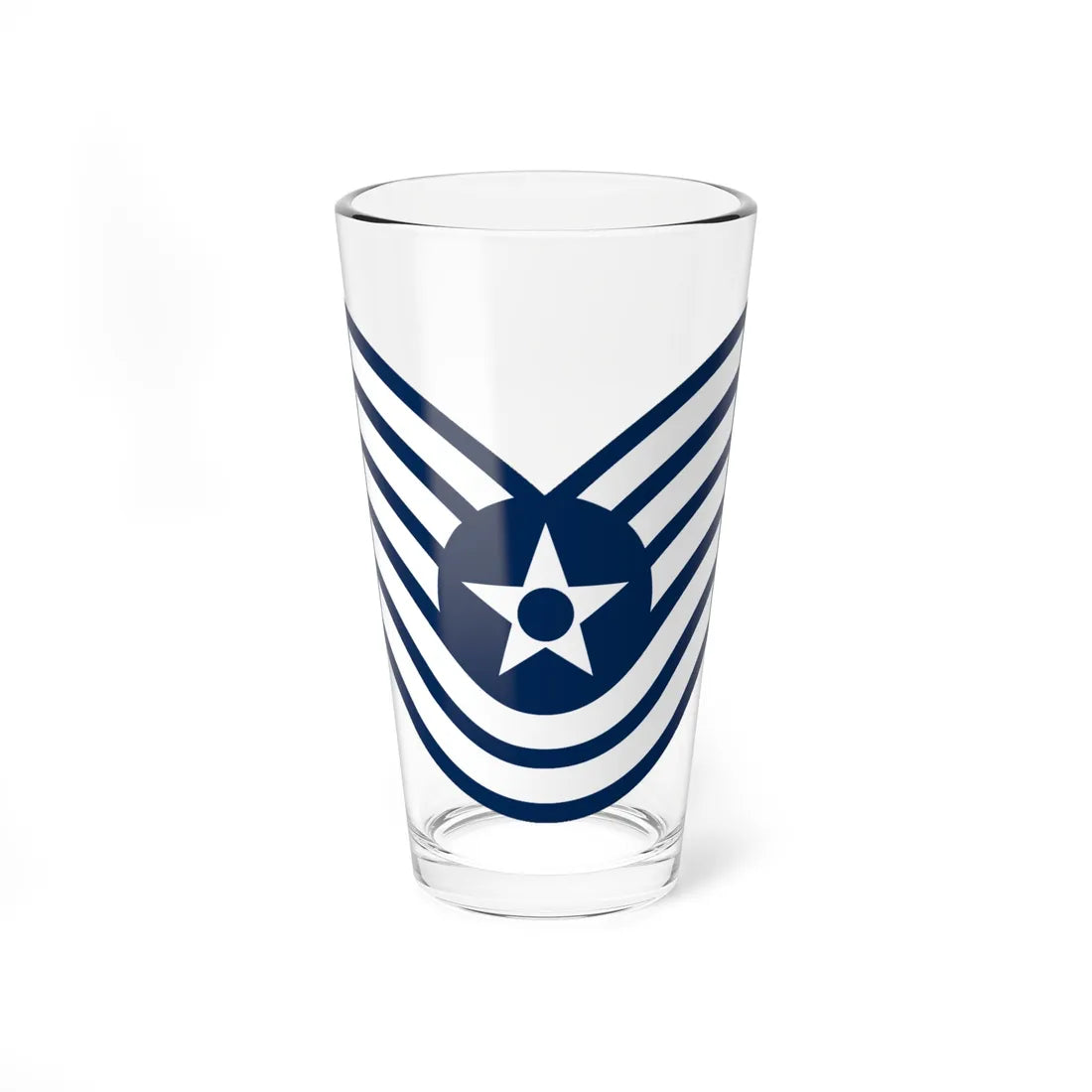 E6 USAF TSgt 1967-1991 (United States) (Military Rank) Pint Glass 16oz 16oz - Go Mug Yourself
