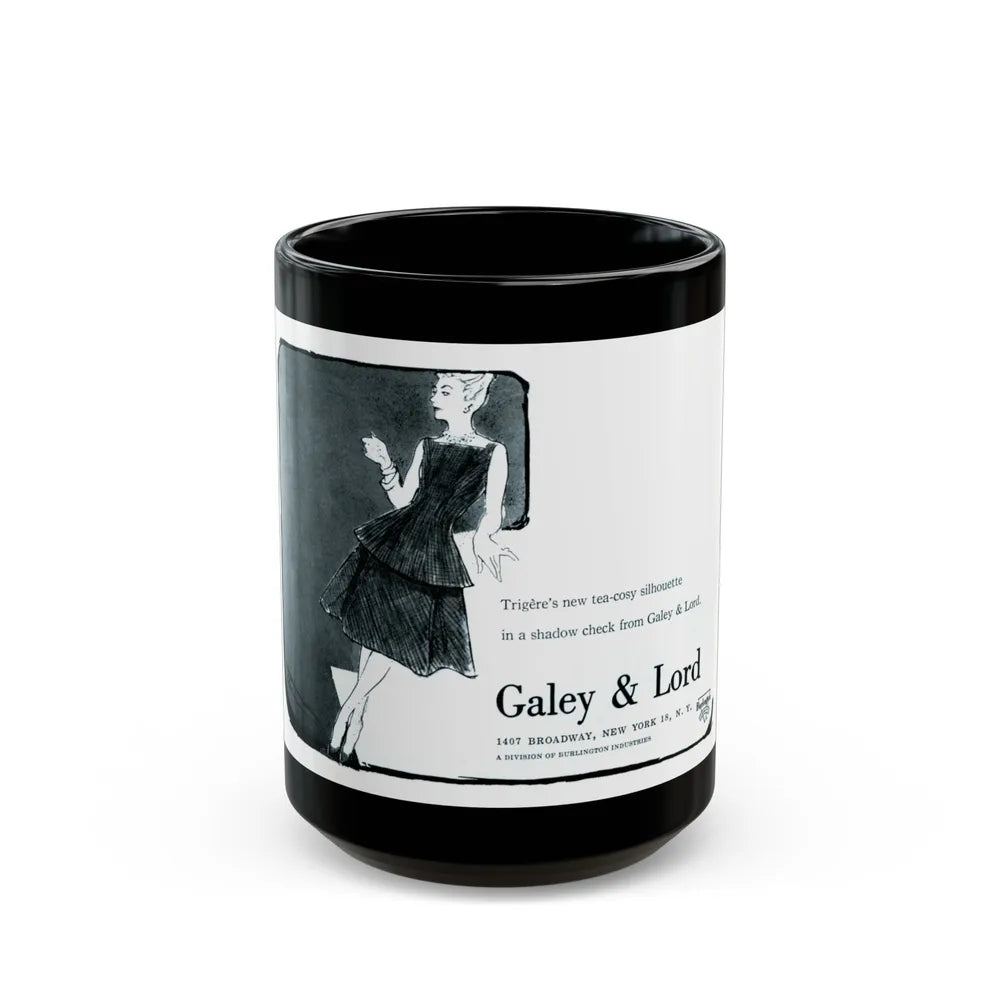 Galey & Lord, 1959 - Black Coffee Mug-15oz-Go Mug Yourself