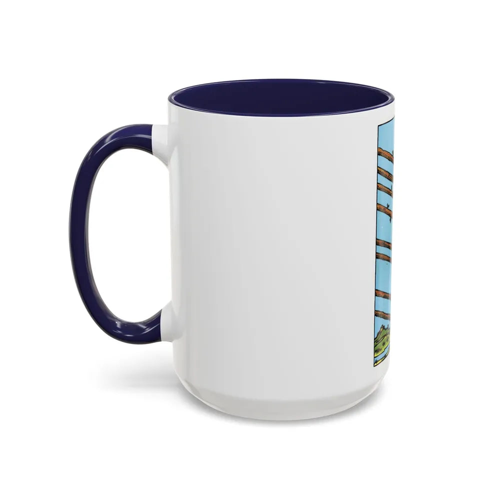 The 8 of Wands (Tarot Card) Accent Coffee Mug-Go Mug Yourself