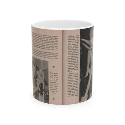 Sheree North #171 - Pages 48 & 49 from 66 PHOTOGRAPHS OF Sheree NORTH U.K. Pocket Mag. (Vintage Female Icon) White Coffee Mug-11oz-Go Mug Yourself