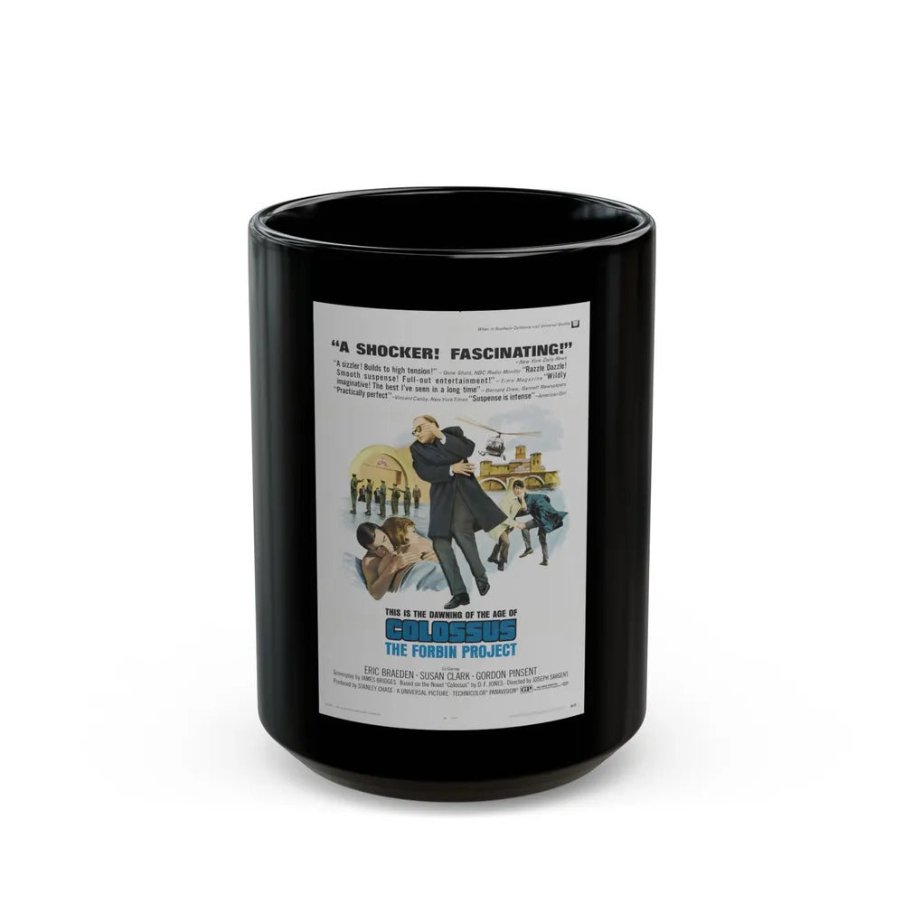 COLOSSUS THE FORBIN PROJECT (2) 1970 Movie Poster - Black Coffee Mug-15oz-Go Mug Yourself