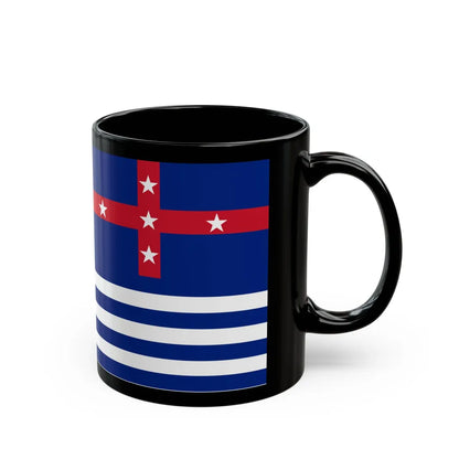 Upper Murray River Flag - Black Coffee Mug-Go Mug Yourself