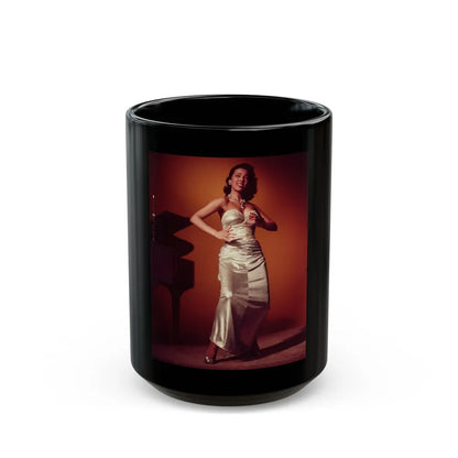 Dorothy Dandridge #04 (Vintage Female Icon) Black Coffee Mug-15oz-Go Mug Yourself