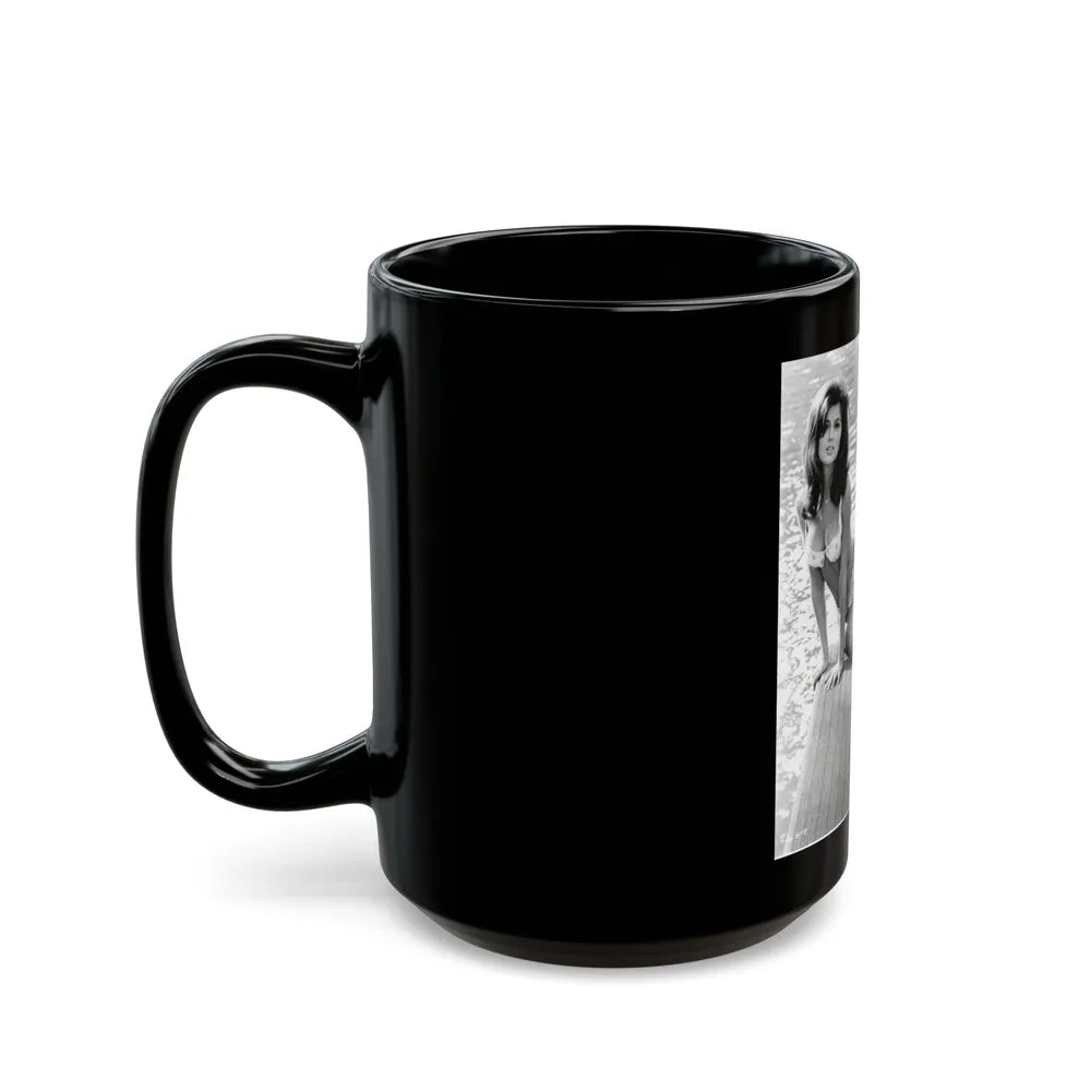 Pamela Tiffin #56 (Vintage Female Icon) Black Coffee Mug-Go Mug Yourself