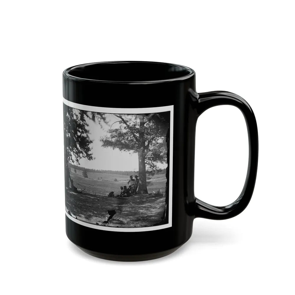 Cedar Mountain, Va. Battlefield Viewed From The West (U.S. Civil War) Black Coffee Mug-Go Mug Yourself