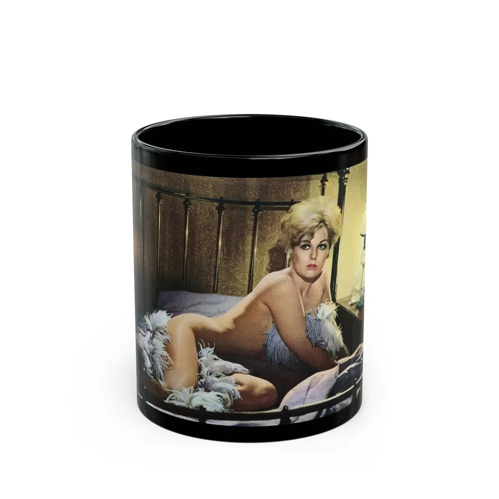 Kim Novak #342 (Vintage Female Icon) Black Coffee Mug-11oz-Go Mug Yourself