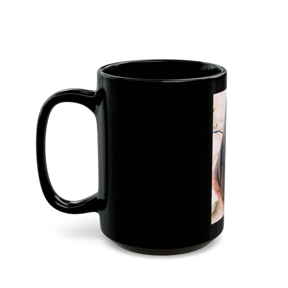 Jane Seymour #62 (Vintage Female Icon) Black Coffee Mug-Go Mug Yourself