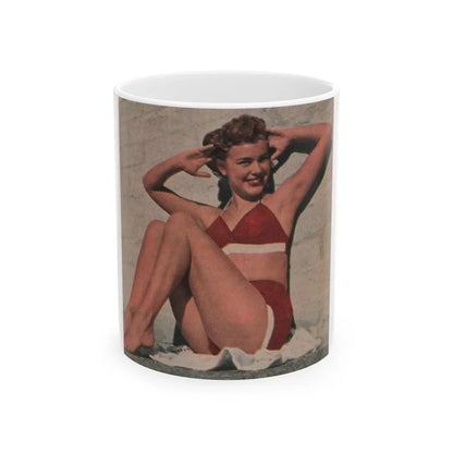 Terry Moore #517 - 4x4 Magazine Page Photo Clipping (Vintage Female Icon) White Coffee Mug-11oz-Go Mug Yourself