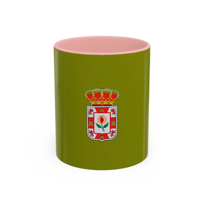 Flag of Granada Spain - Accent Coffee Mug-11oz-Pink-Go Mug Yourself