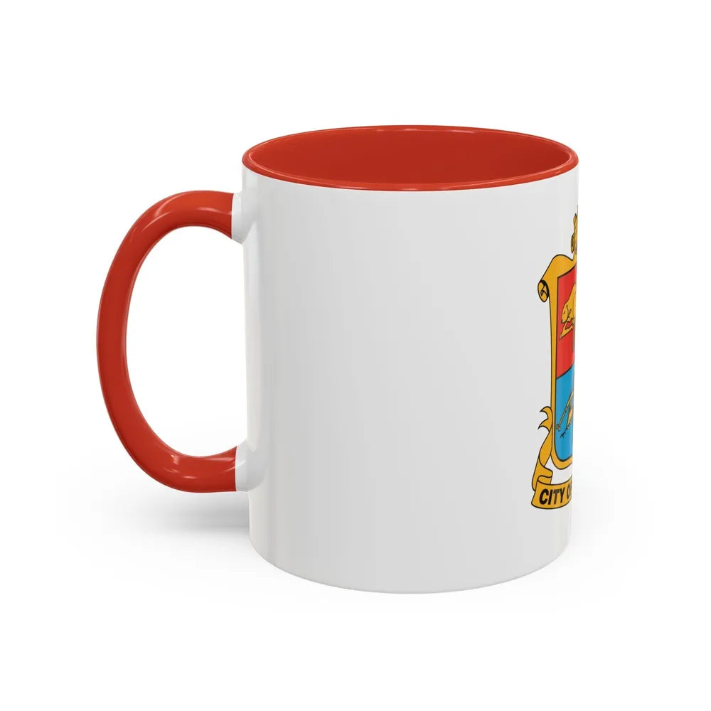 Flag of Brampton Canada - Accent Coffee Mug-Go Mug Yourself