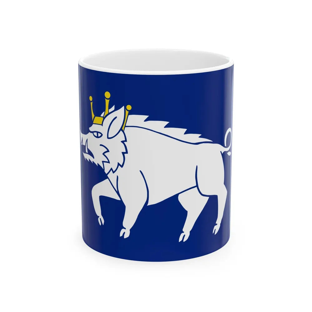 Flag of Kingswinford UK - White Coffee Mug-11oz-Go Mug Yourself