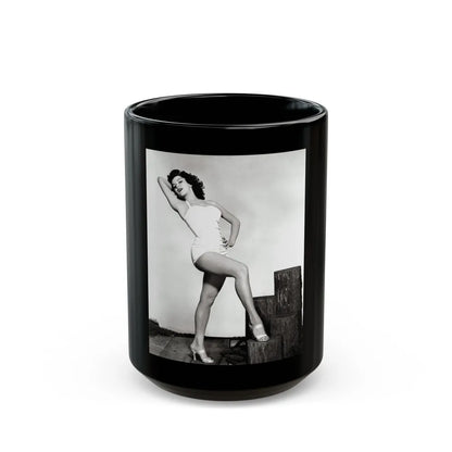 Debra Paget #264 4 (Vintage Female Icon) Black Coffee Mug-15oz-Go Mug Yourself