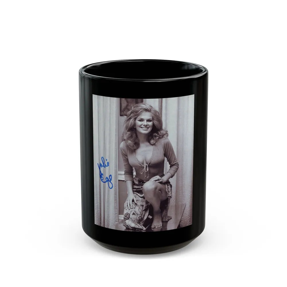 Julie Ege #194 (Vintage Female Icon) Black Coffee Mug-15oz-Go Mug Yourself