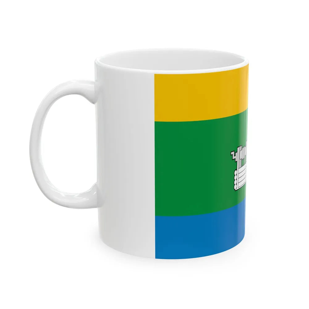 Flag of Yekaterinburg Russia - White Coffee Mug-Go Mug Yourself