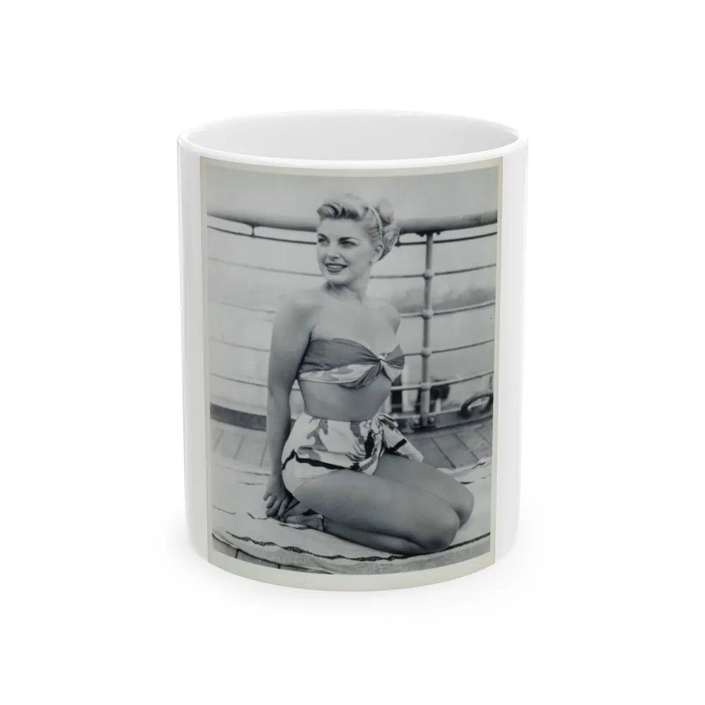 Barbara Nichols #232 (Vintage Female Icon) White Coffee Mug-11oz-Go Mug Yourself