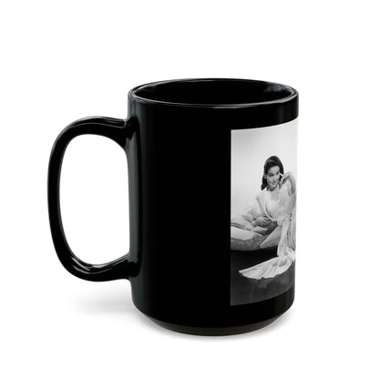 Kathryn Grant #139 (Vintage Female Icon) Black Coffee Mug-Go Mug Yourself