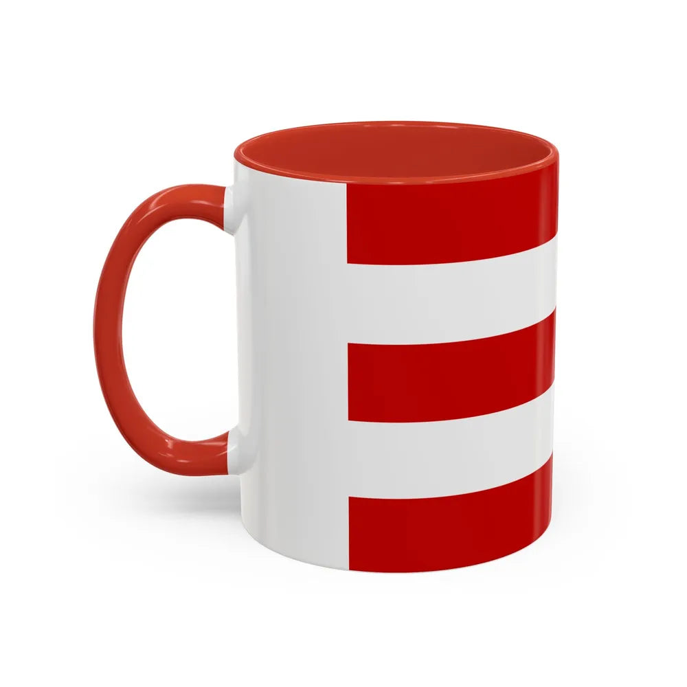 Flag of Cuneo Italy - Accent Coffee Mug-Go Mug Yourself