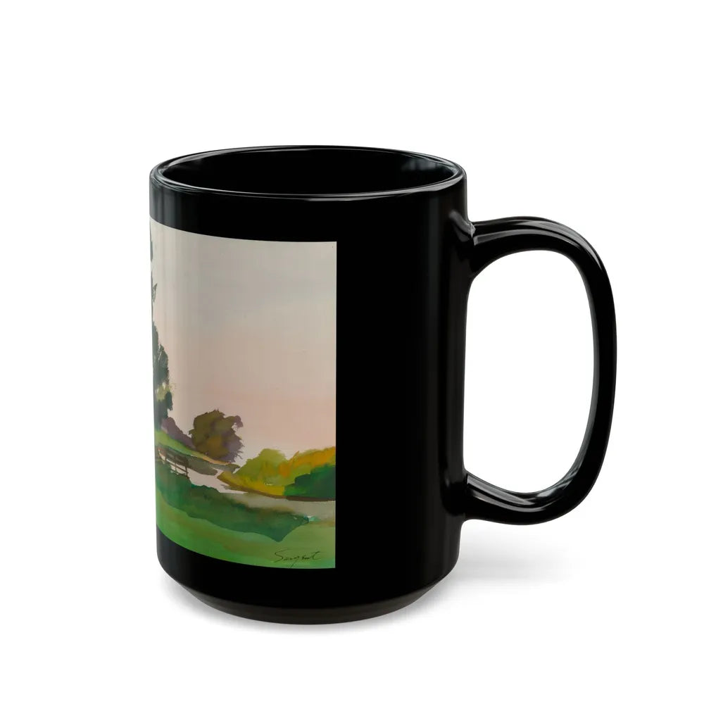 Country Life (1) - Black Coffee Mug-Go Mug Yourself