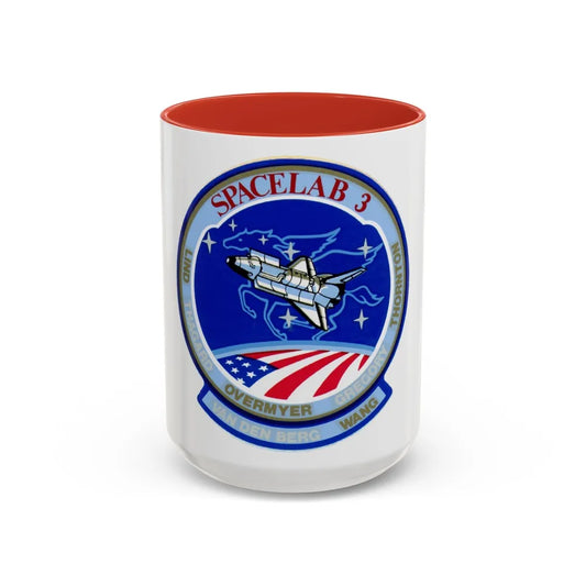 STS 51 b (NASA) Accent Coffee Mug-15oz-Red-Go Mug Yourself