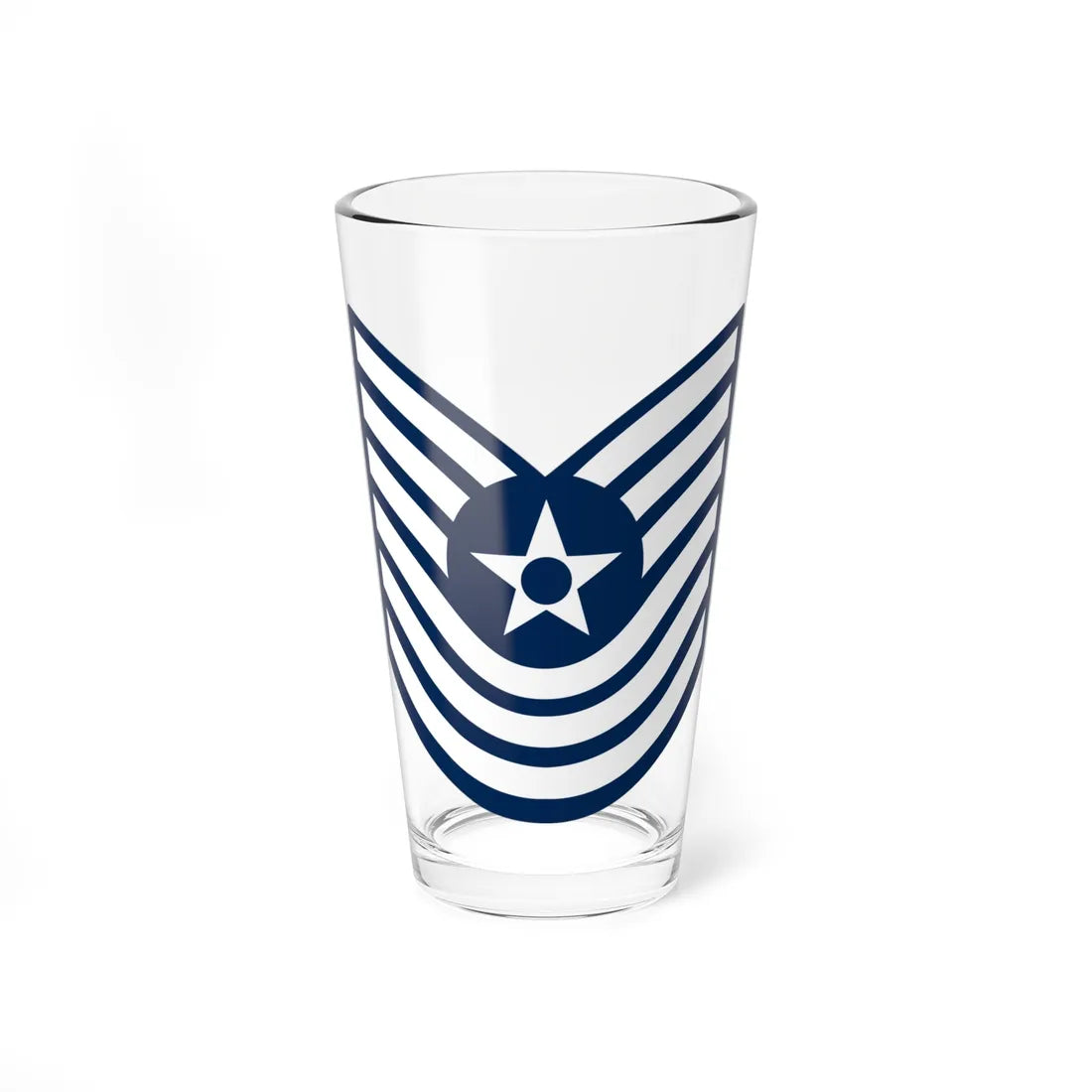E7 USAF MSgt 1967-1991 (United States) (Military Rank) Pint Glass 16oz 16oz - Go Mug Yourself