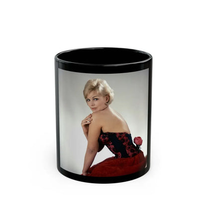 Kim Novak #331 (Vintage Female Icon) Black Coffee Mug-11oz-Go Mug Yourself