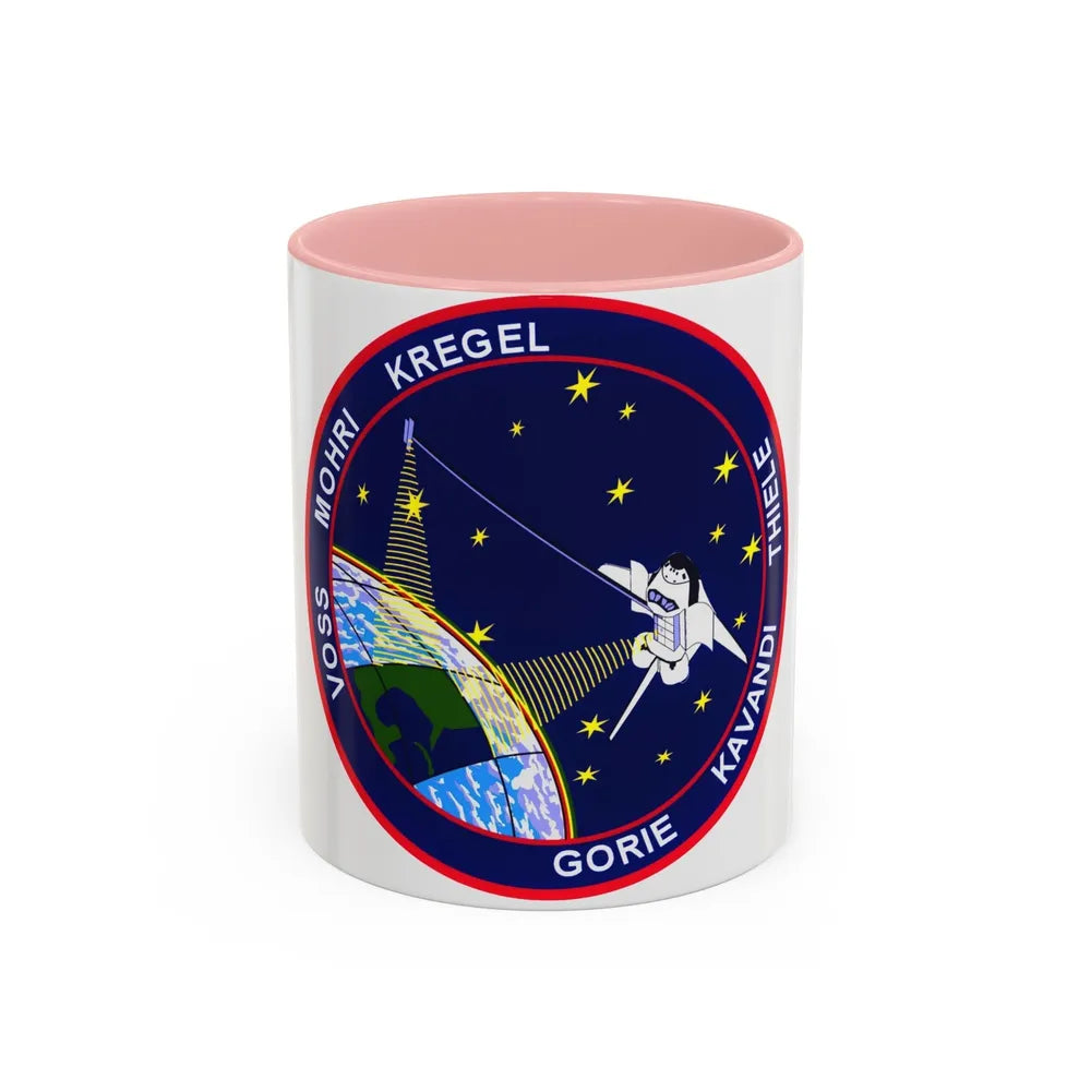 STS 99 (NASA) Accent Coffee Mug-11oz-Pink-Go Mug Yourself